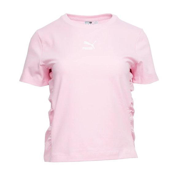 Puma Tops - Puma Bae Fitted Tee in Pink Lady